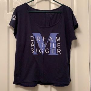 Dream A Little Bigger Navy Blue Tee